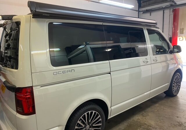 Volkswagen Camper van with new tinted windows in Glasgow